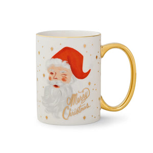 Rifle Paper Co. - Winking Santa Porcelain Mug