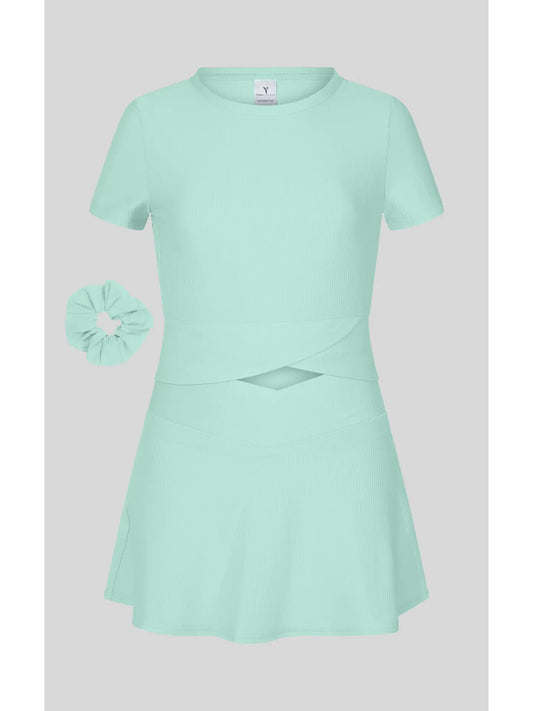 Oceantide Rib Marie Crossover Top and Skort Set