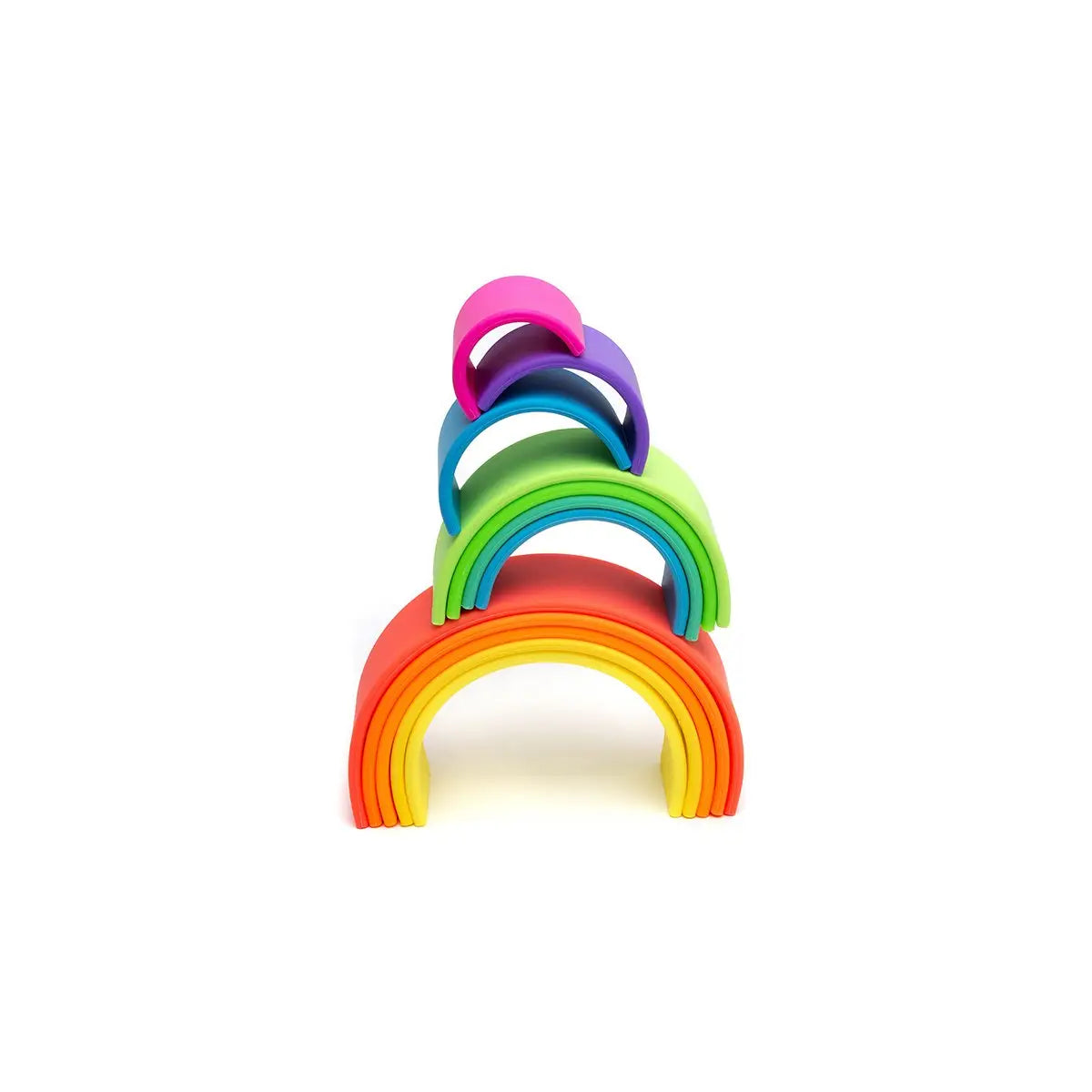 Dëna USA - Large Neon Rainbow Silicone Classic Toy