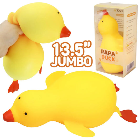 Jumbo 13 Inch Flying Duck Fluffy Slime Filled Squishy Toy