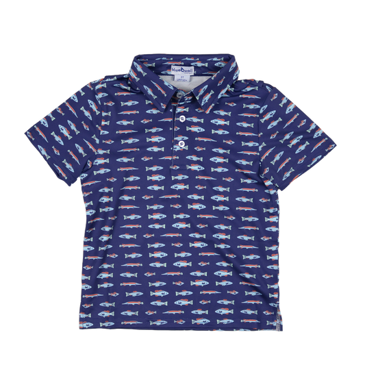 Blue Quail Clothing Co. freshwater polo short sleeve shirt with a classic collar and breathable fabric, displayed on a plain background.