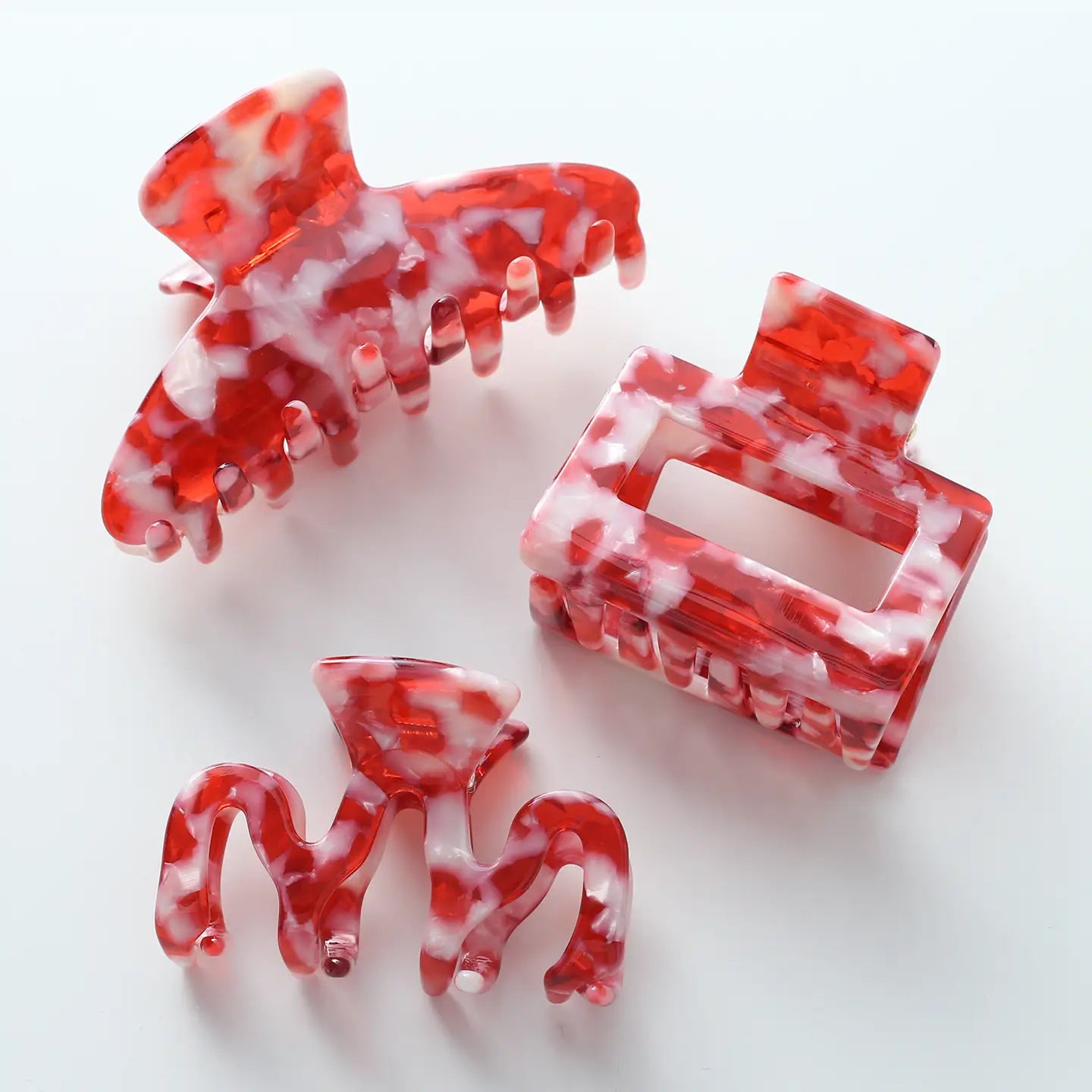 Sweetheart hair clip from Sweet E's Children's Boutique with pink and white heart design, perfect for children's hair accessories.
