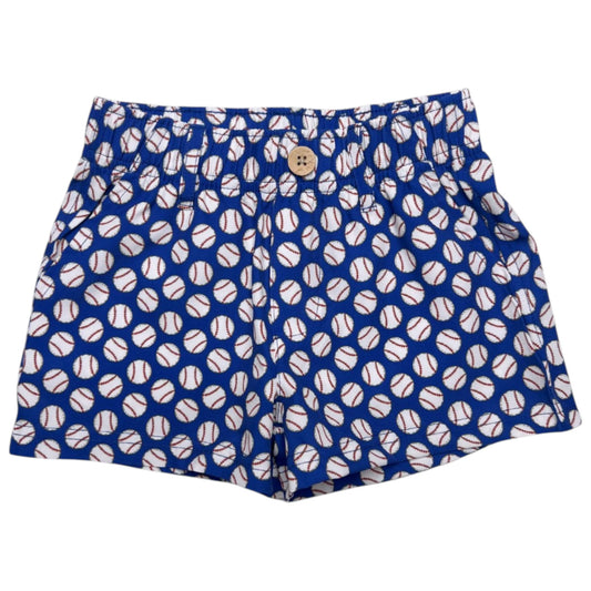 SouthBound baseball performance play shorts shown in navy, featuring lightweight fabric and athletic fit for active sports wear.