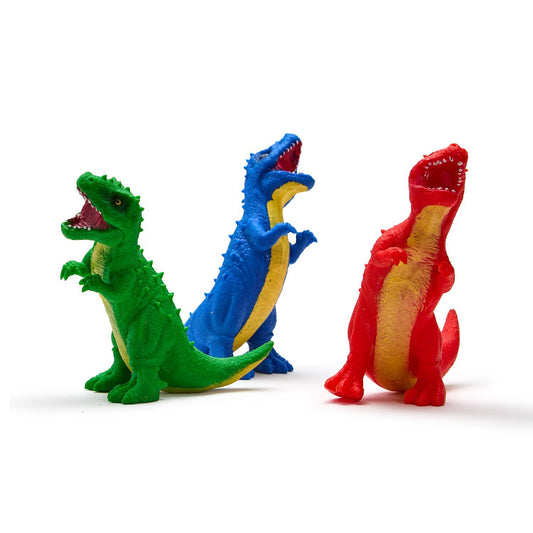 T-Rex Stretch & Mold Dinosaur toy by Twos Company, featuring soft, flexible material with detailed dinosaur design.
