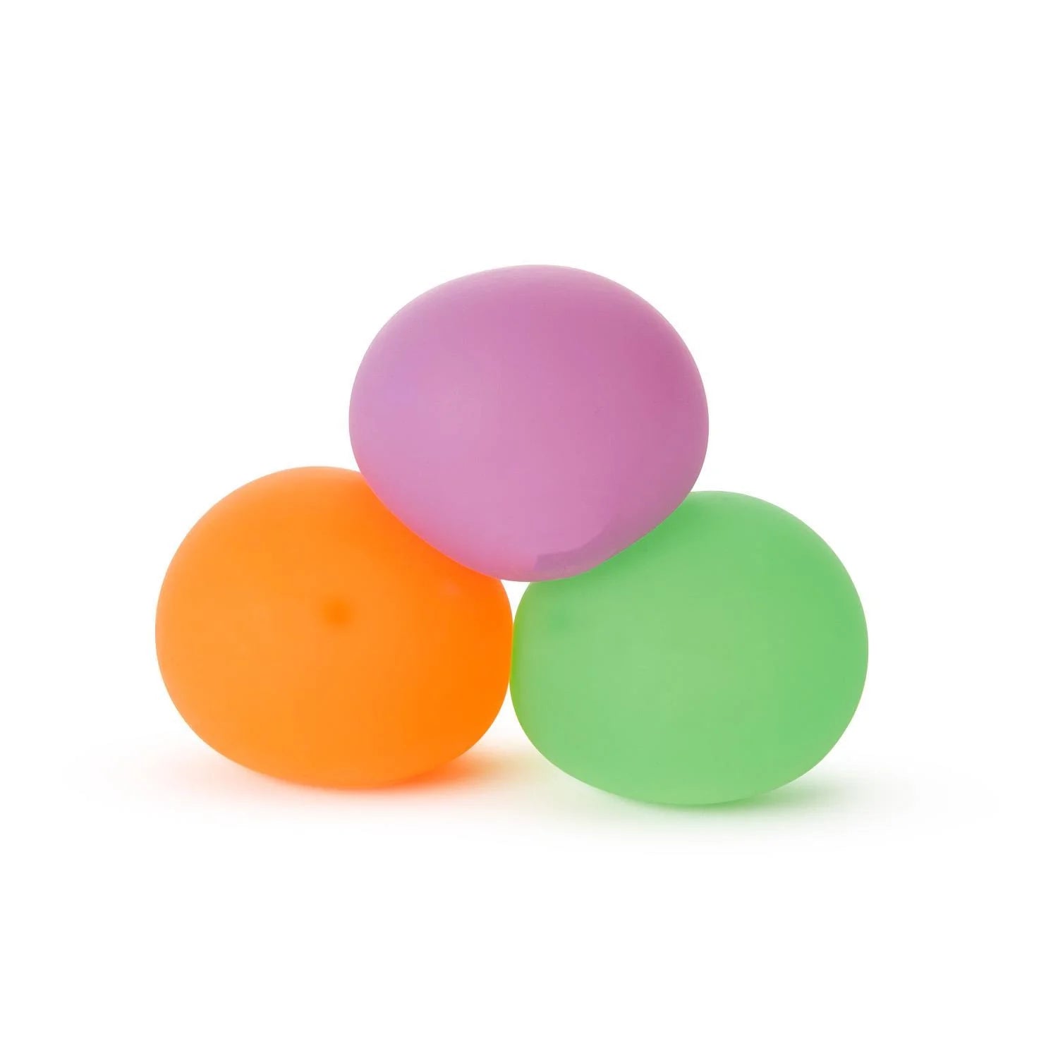 Glow in the Dark Blob Ball by Twos Company showing a soft, squishy, luminous toy with a flexible, irregular shape.