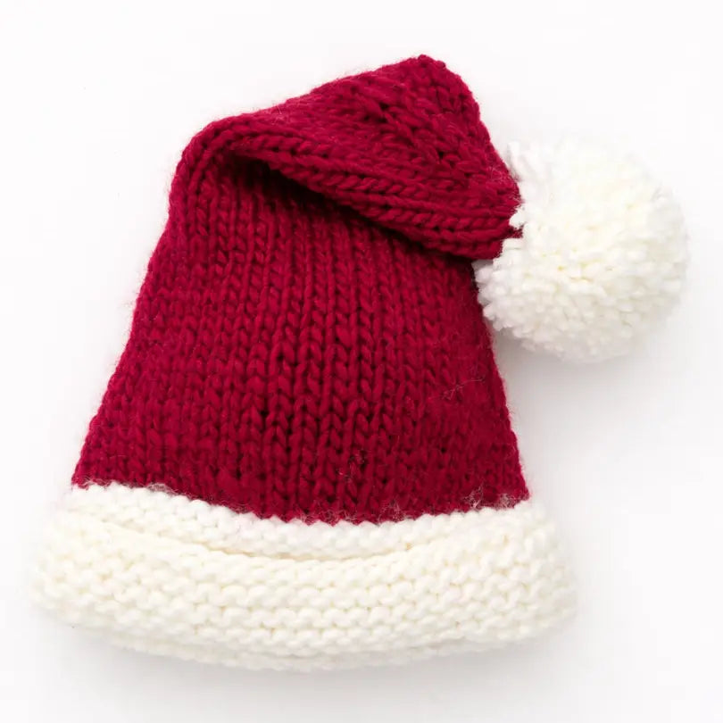 Santa Crimson Stocking Hat For Baby & Kids