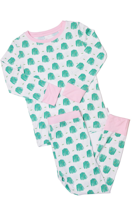 Pink Golf Two Piece Pajamas