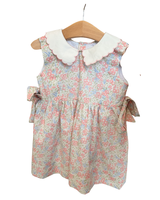 Matilda Floral Scalloped Collar Dress