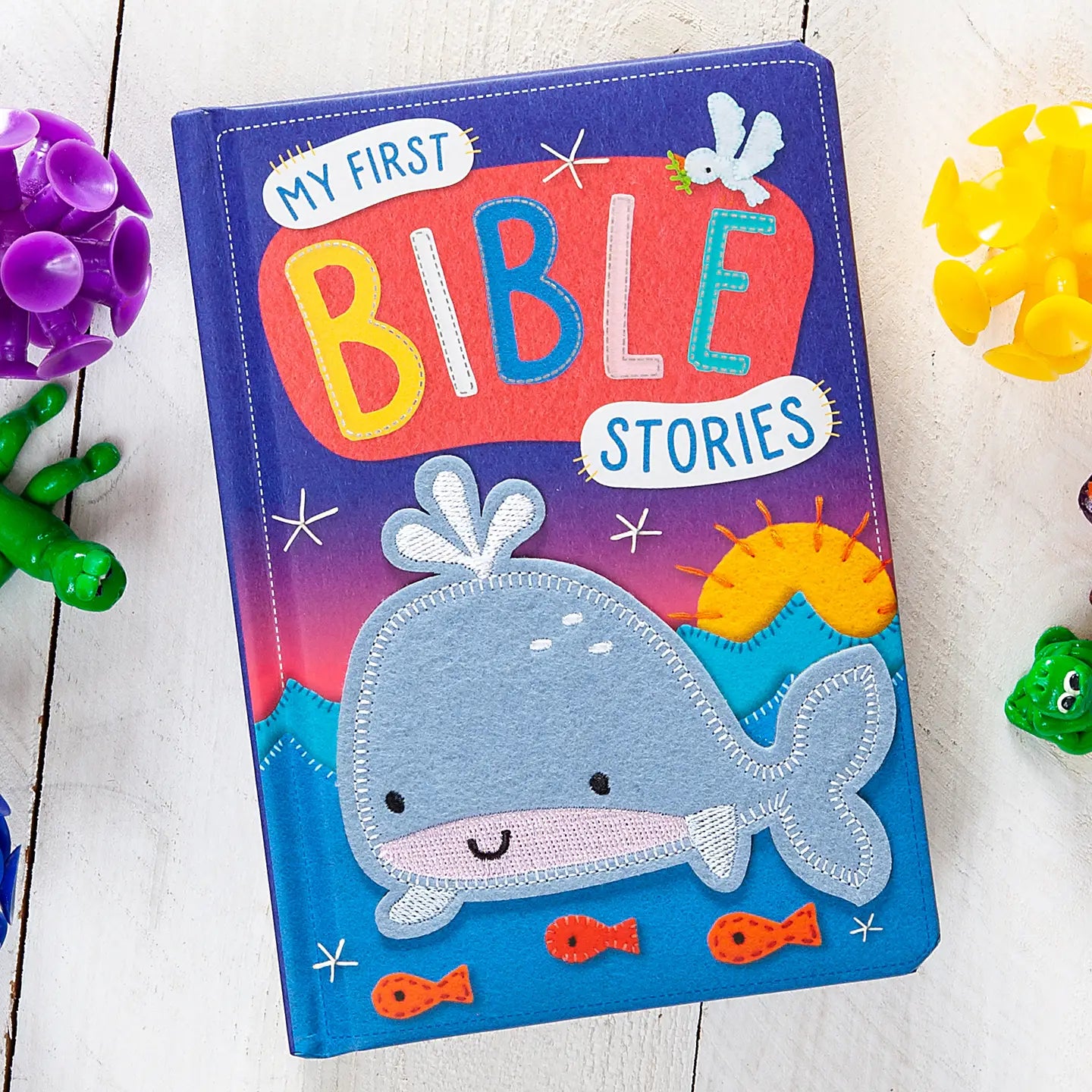 Cover of My First Bible Stories book by BroadStreet Publishing Group, LLC, featuring colorful illustrated children’s Bible stories.