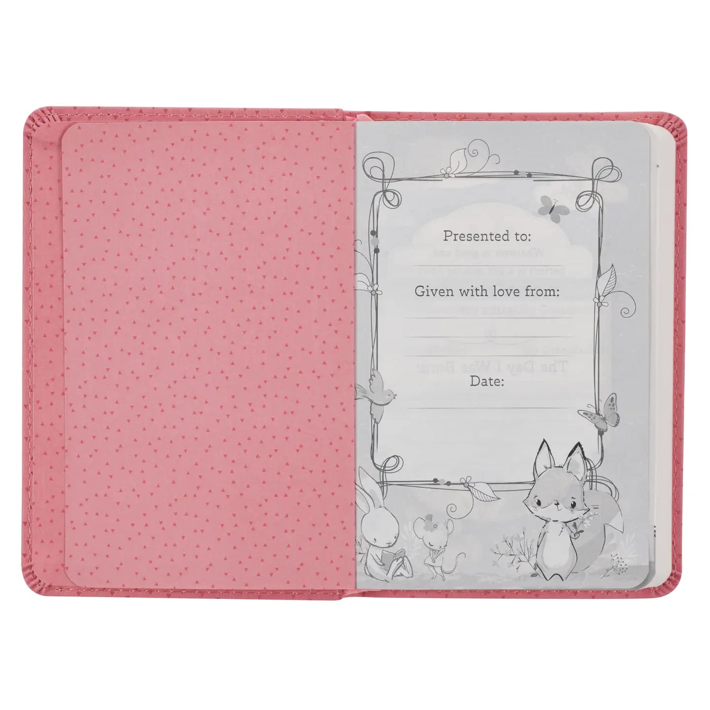 Pink Bible Nlt Infant New Testament Faux Leather