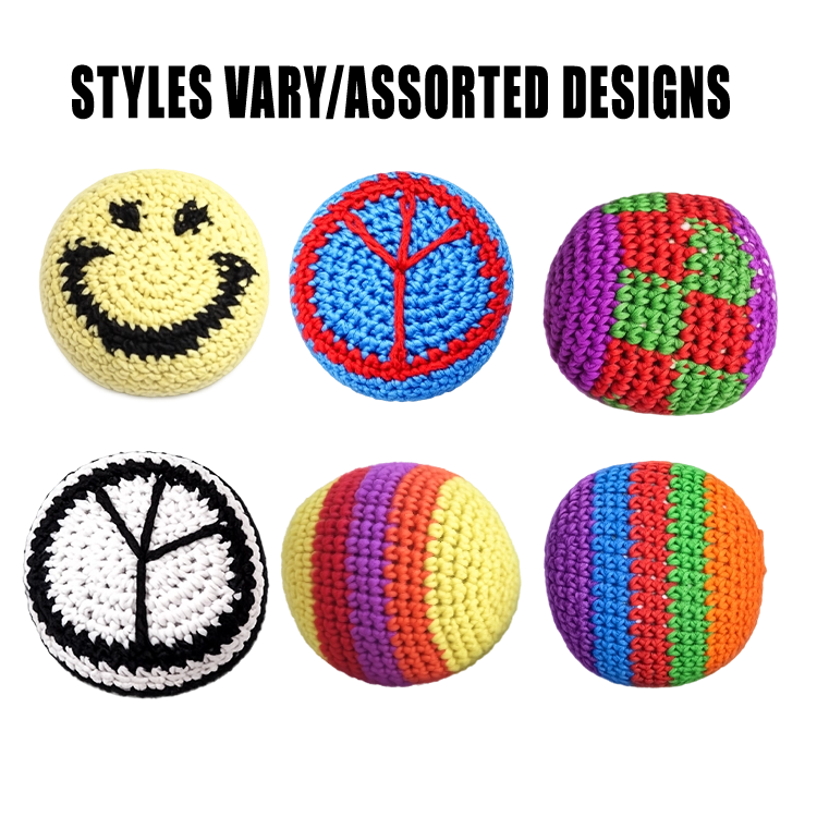 Extreme Retro Hand-Knitted Hacky Sack