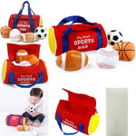 My First Sports Bag Set -Plush Duffel with 3 Plush