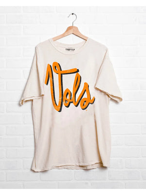 Women's University of Tennessee Vols Barbie Off White Thrifted Tee