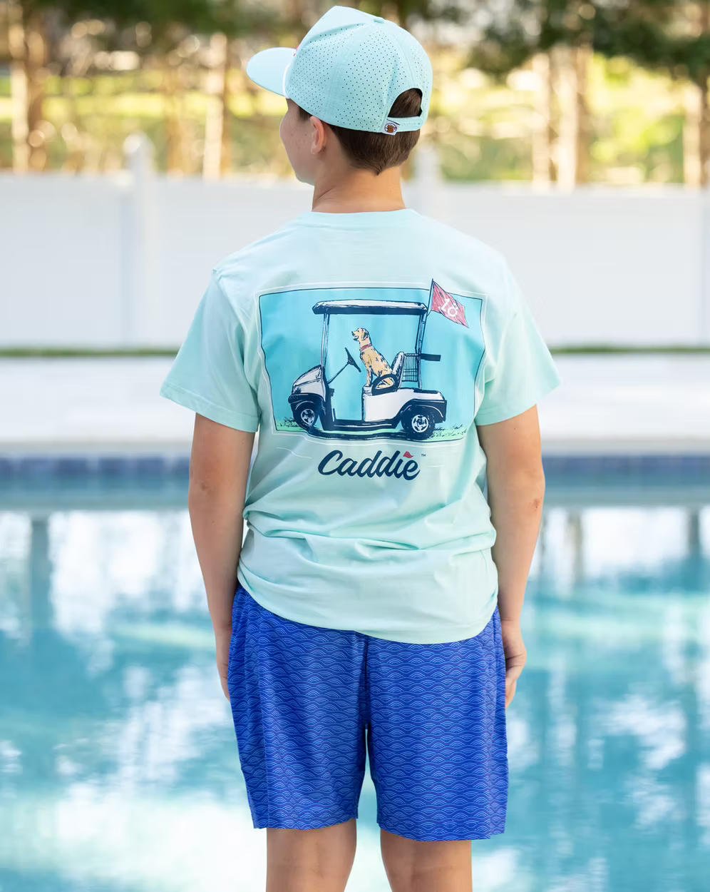 Youth Designated Driver shirt by Caddie featuring a casual fit with bold text, perfect for safe driving awareness.