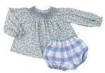 James & Lottie - Emory Smocked Bloomer Set Ella Floral