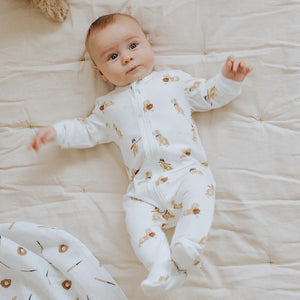 Petit Lem - Golden Retriever Print Sleeper