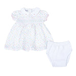 Magnolia Baby - Clara's Classics Smocked Collared S/S Dress Set