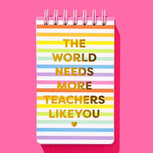 Taylor Elliot Designs - Small Spiral Top Notebook - Teacher Appreciation - 200 Pages