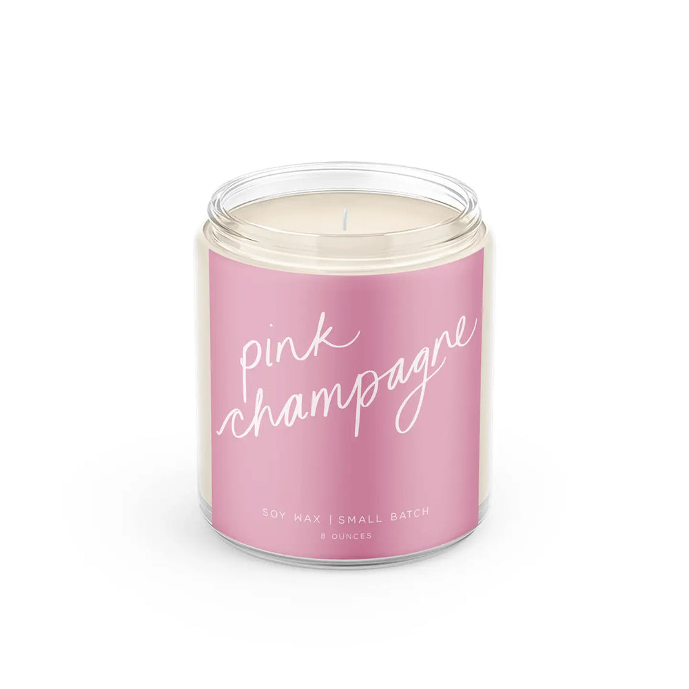 
            
                Load image into Gallery viewer, Poured Goods -Pink Champagne: 8 oz Soy Wax
            
        