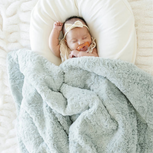 Sweet Mint Dream Receiving Blankets