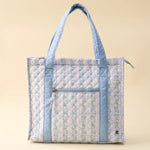 The Darling Effect - The Everyday Quilted Tote Bag-Petal Parade Blue