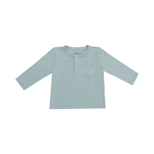 Angel Dear - Gray Mist - LS Henley Pocket Tee