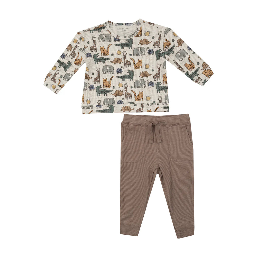 Angel Dear - Safari Sketchbook Sweatshirt + Jogger Set