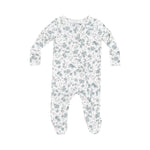 Angel Dear - Baby's Breath Floral 2 Way Zipper Footie