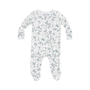 Angel Dear - Baby's Breath Floral 2 Way Zipper Footie