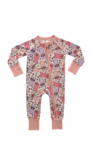 In My Jammers - Snuggle Bunny Zipper Romper