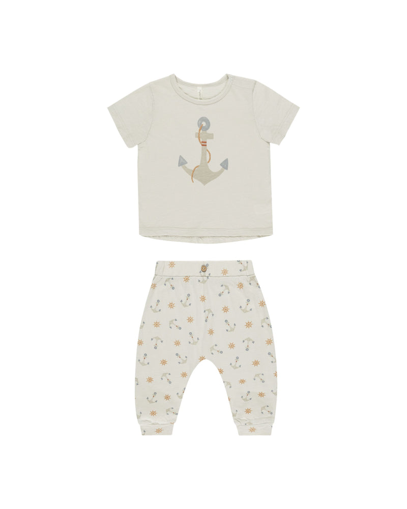 Rylee & Cru - Anchors Tee + Slouch Pant Set