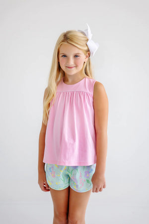 The Beaufort Bonnet Company - Pier Party Pink Sleeveless Dowell Day Top