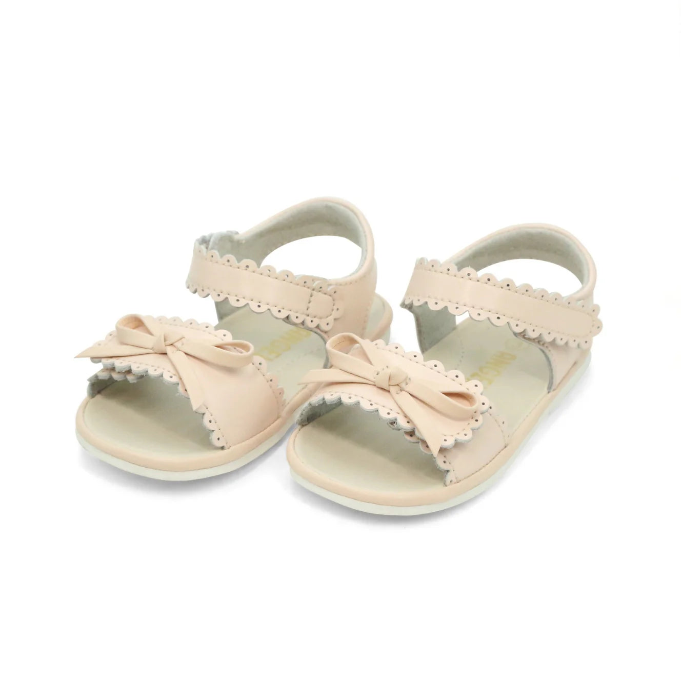 Pale Pink Amelie Scalloped Sandal