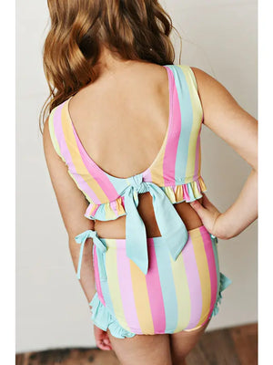 Swoon Baby - Rainbow Stripe Two Piece Swim