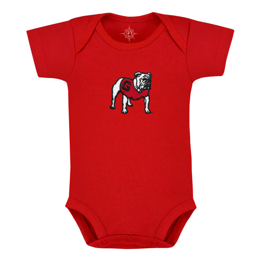 Georgia Bulldogs Solid Infant Bodysuit: Embroidery