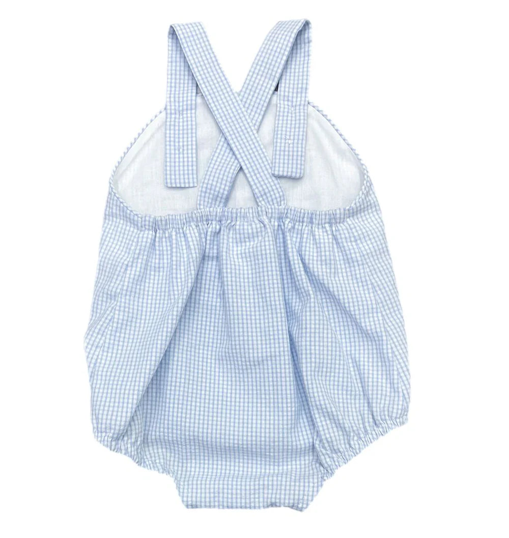 Mini Blue Seersucker Louie Bubble