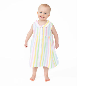 Angel Dear - Ric Rac Stripe Jill Button Front Dress
