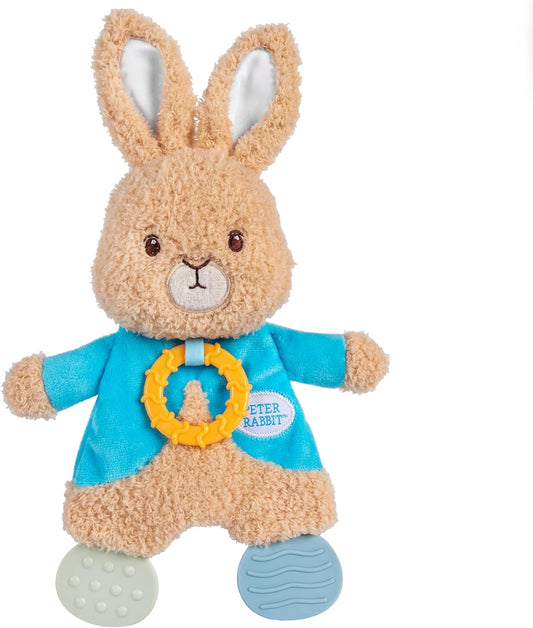 Beatrix Potter Peter Rabbit sensory blanky for kids, soft fabric with embroidered details, from Kids Preferred.