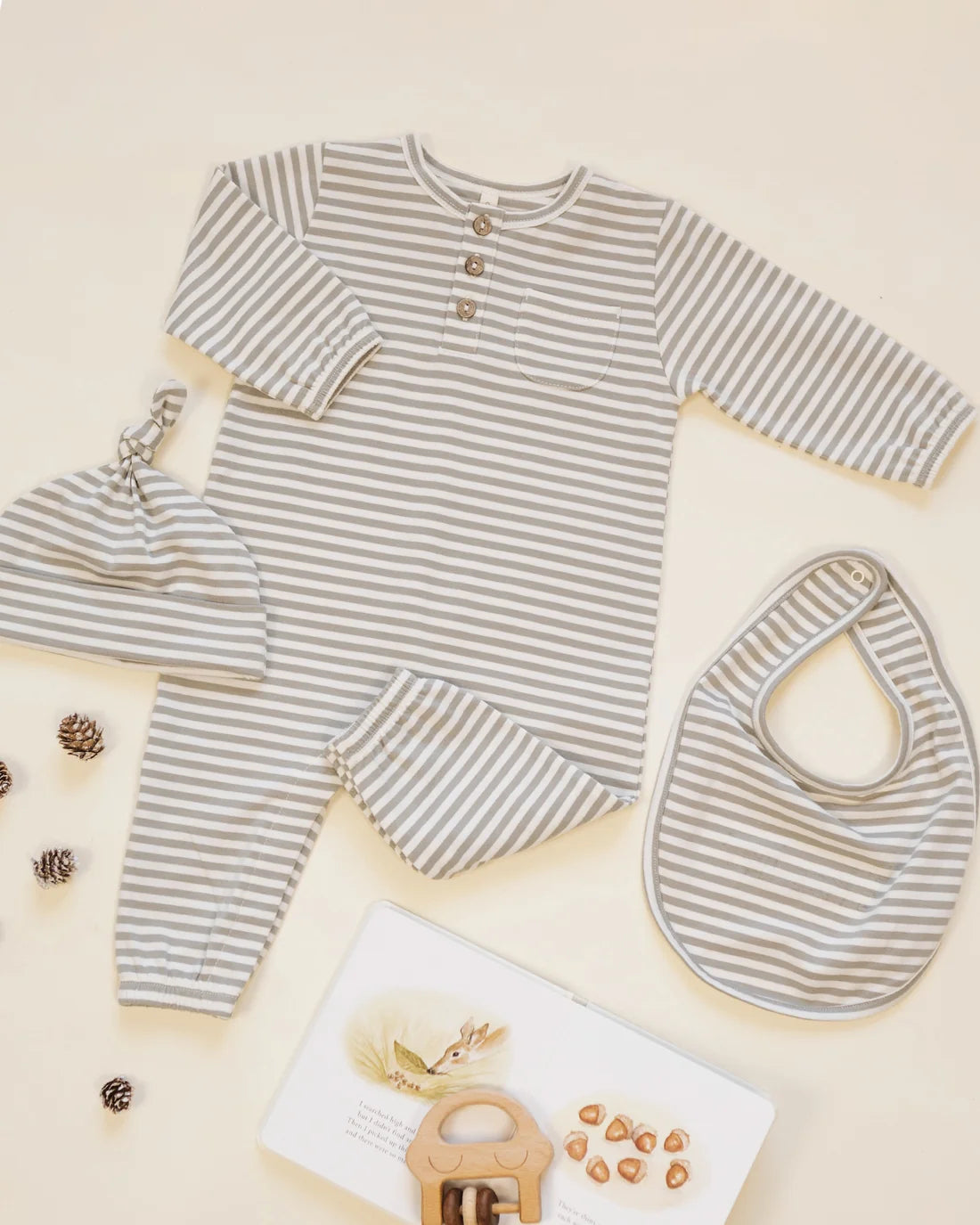 Laurel Stripe Long Sleeve Pocket Jumpsuit