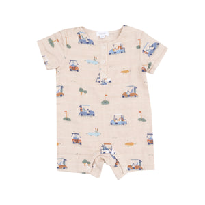 Angel Dear - Golf Cart Cuties Oatmeal Henley Shortall