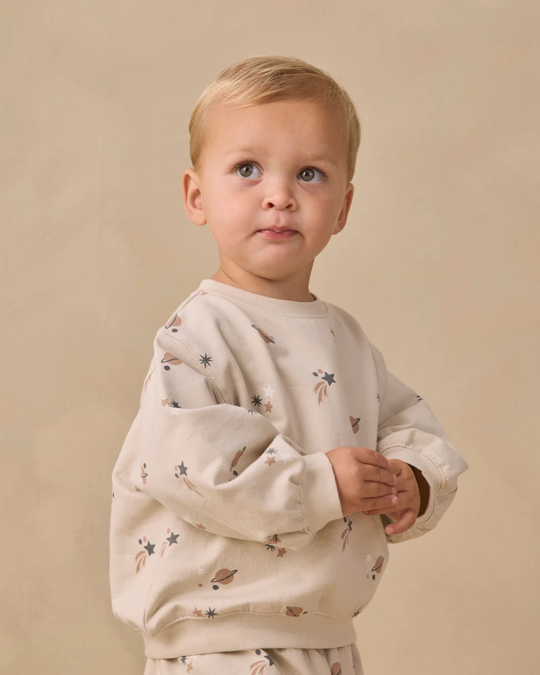 Space Oversized Crew Sweatshirt