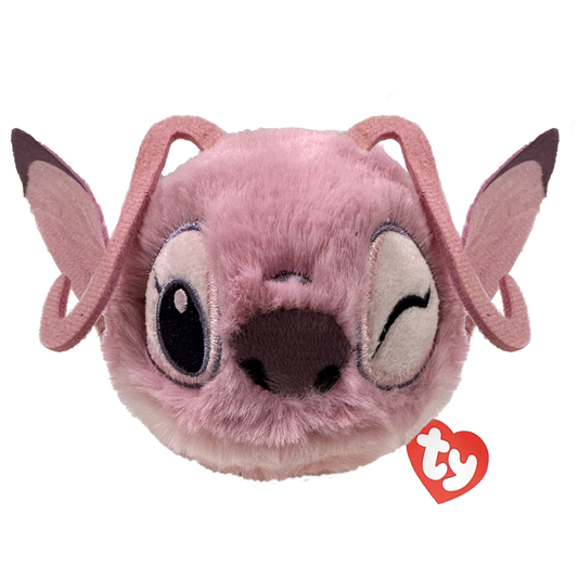 Ty Angel Beanie Bouncer plush toy with angel wings and soft fabric, featuring a cute, smiling face and white beanie hat.