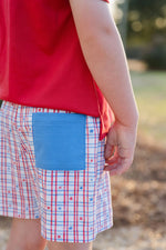 James & Lottie - Patriotic Knit Conrad Shorts