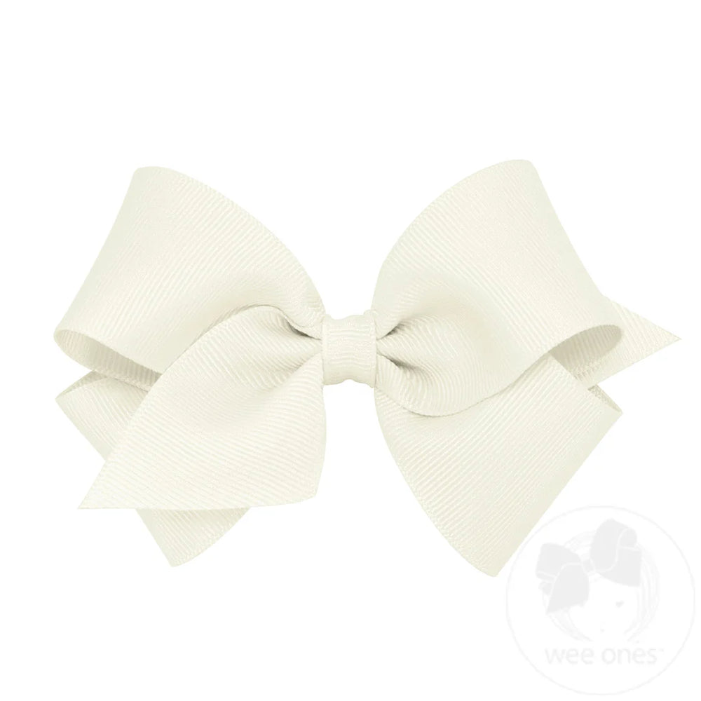 Wee Ones - Small Classic Grosgrain Hair Bow (Plain Wrap)