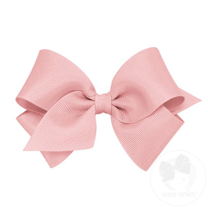 Wee Ones - Small Classic Grosgrain Hair Bow (Plain Wrap)