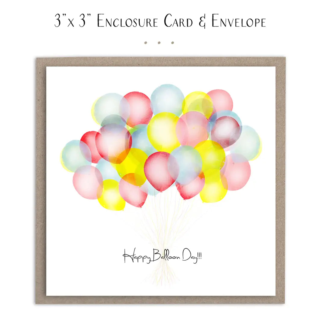 Happy Balloon Day Mini Birthday Card