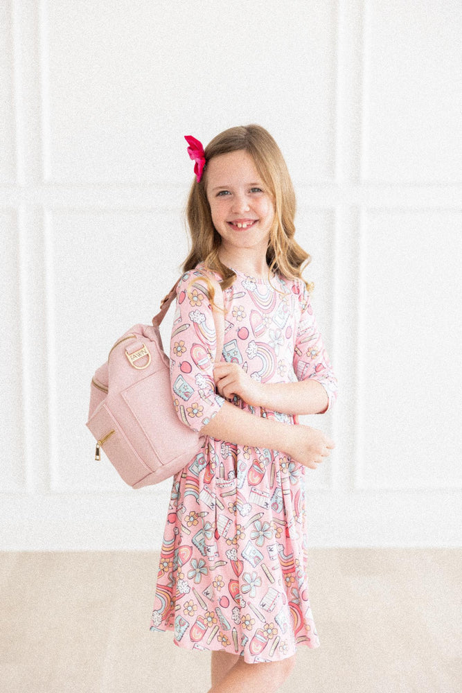 
            
                Load image into Gallery viewer, Mila &amp;amp; Rose - Dream Big Little One Pocket Twirl Dress
            
        