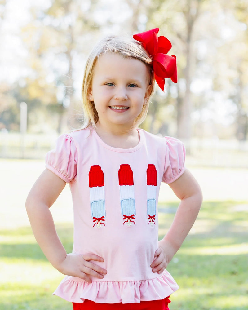 
            
                Load image into Gallery viewer, Jellybean - Freedom Pops Ruffle Shirt
            
        