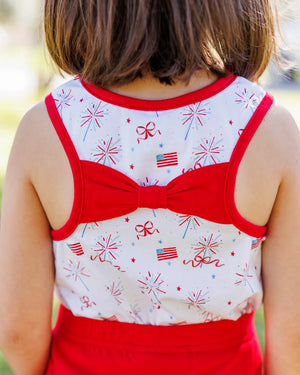 Jellybean - Fireworks and Freedom Bow Back Skort Set