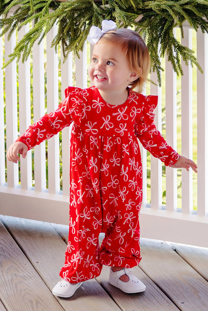 The Beaufort Bonnet Company - Leigh Ann Angel Sleeve Romper - Bustling Bows